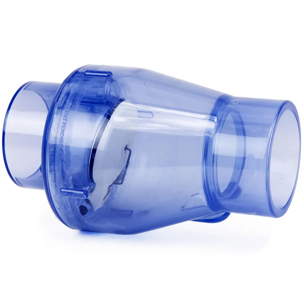 Check Valve Swing/Spring Clear 2"SS/2.5"SP x 2"SS/2.5"SP - ½ lb.