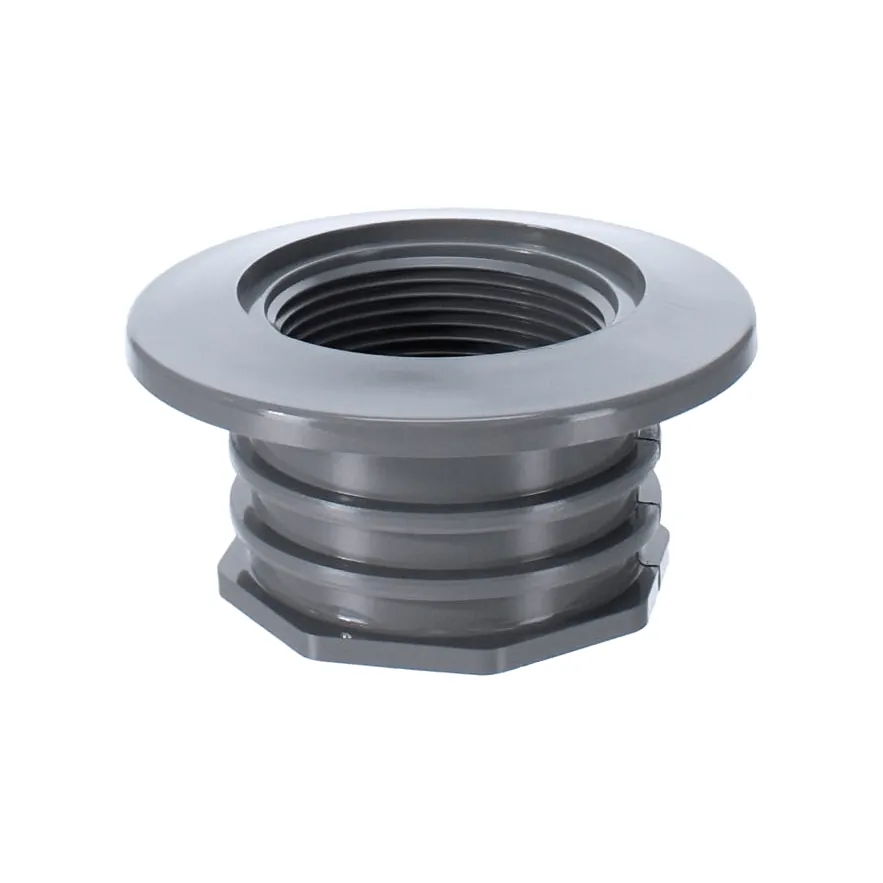 CMP Gunite Wall Fitting Gunite I/O Wall Return Fitting Woth Water Stops Gray 1.5In Fip X 1.5In Soc, 1-1/2" - 2 (CMP 25523-101-)