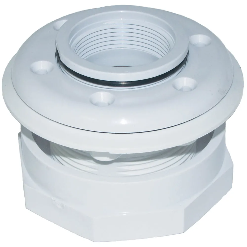 Hayward Inlet Return Fitting, 2" Socket, White, Vinyl (SP1408S2)