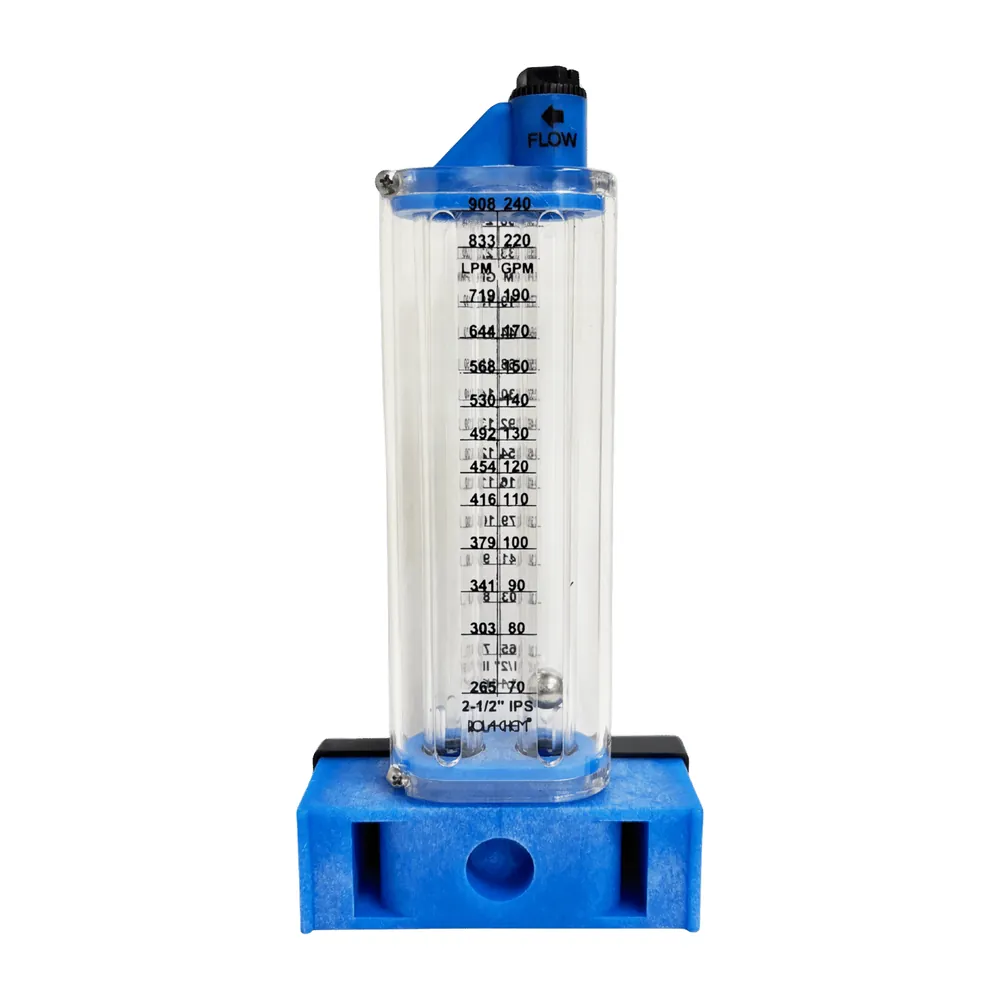 Rola-Chem 2" PVC Flowmeter, Side Mount, for Horizontal Pipe, 40 - 140 GPM (570351S)