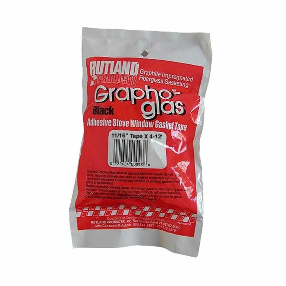 Rutland Grapho-Glas Window Gasket, 11/16" Flat x 54"